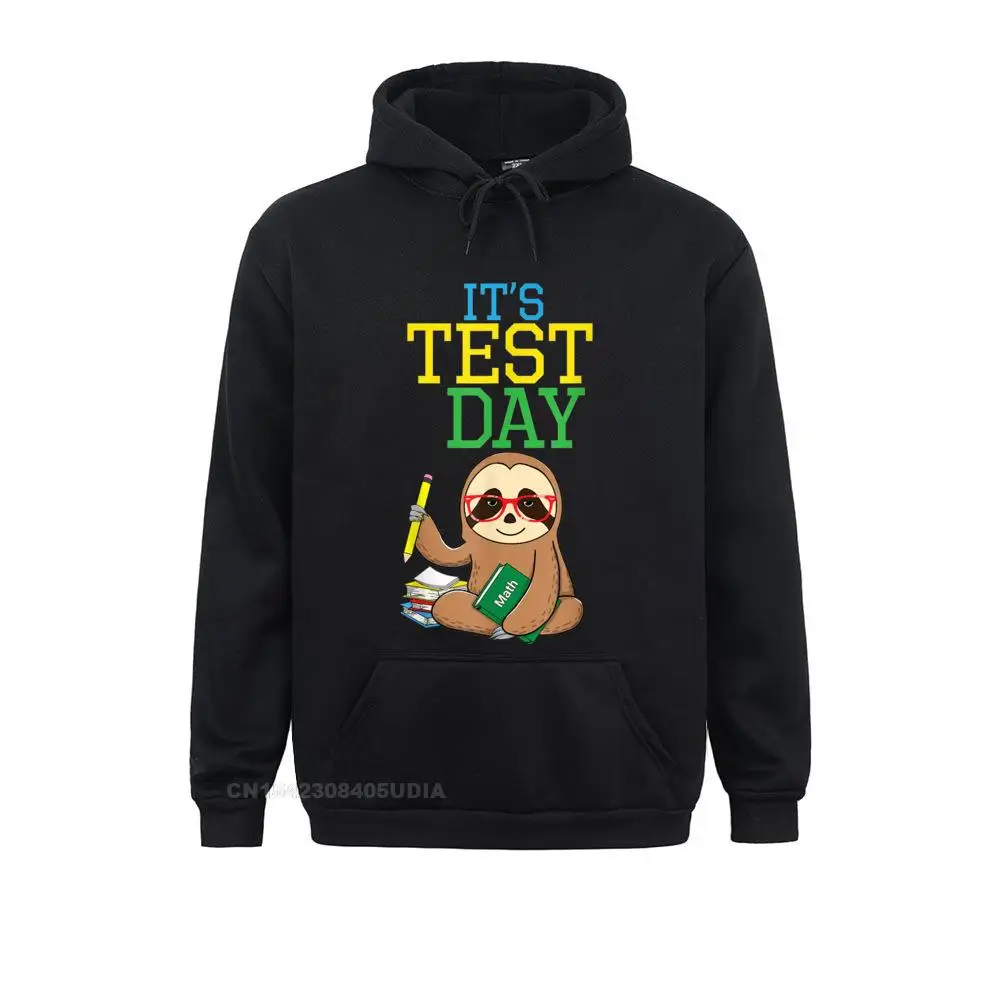 Test Day Teacher Sloth Testing Exam End Of Year Funny Hoodie Women's Fashion Hoodies Summer Sweatshirts Casual Long Sleeve Hoods