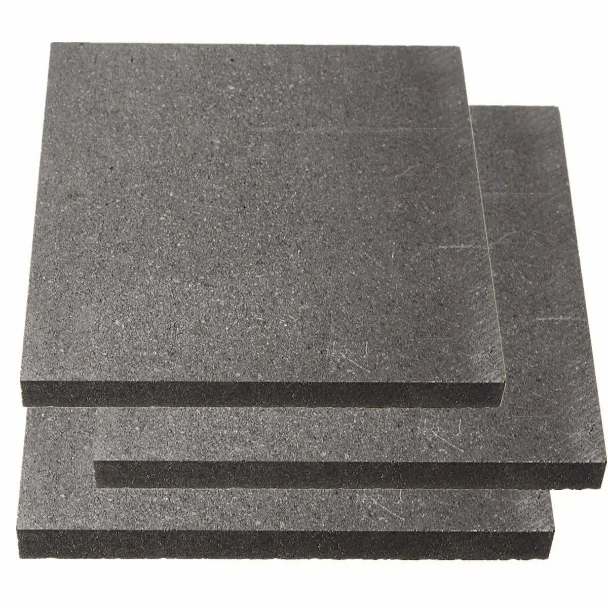 100x100x10mm High Purity 99.9% Graphite Block Electrode Rectangle Plate Blank Sheet