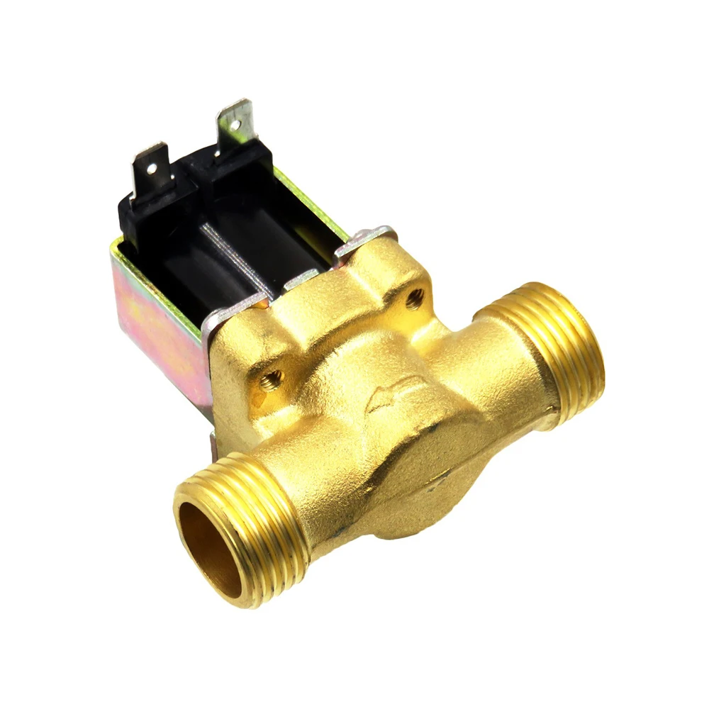 Water Heater Normally Closed Solenoid Valve Inlet  Control  4 Points External Thread Screw Copper  Switch 