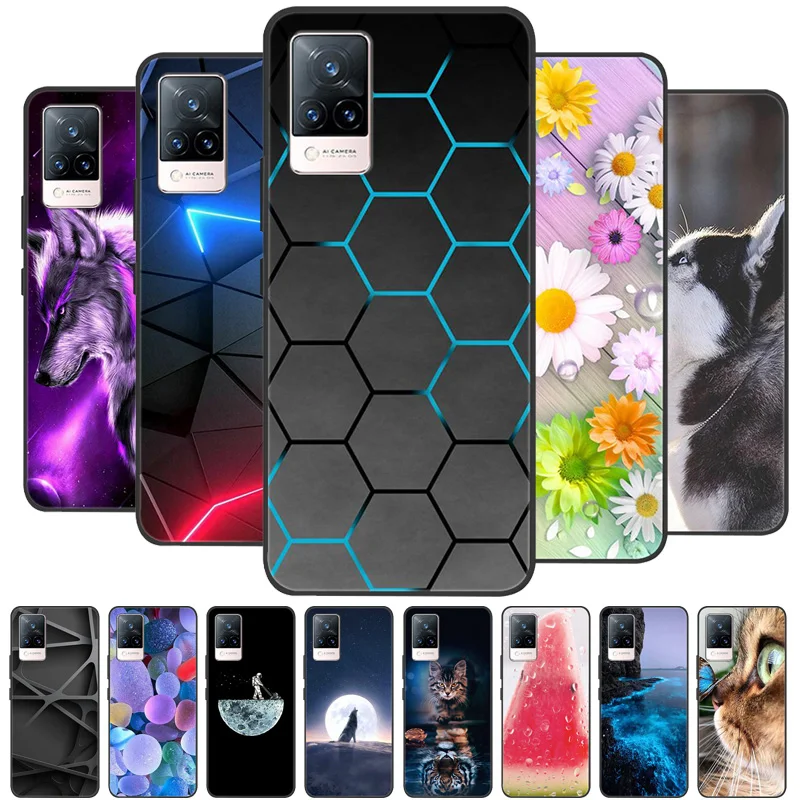 For Vivo V21 5G Case V 21 Silicon Back Cover Phone Case for Vivo V2050 VivoV21 5G Cases Soft bumper coque for Vivo V21 5G Fundas