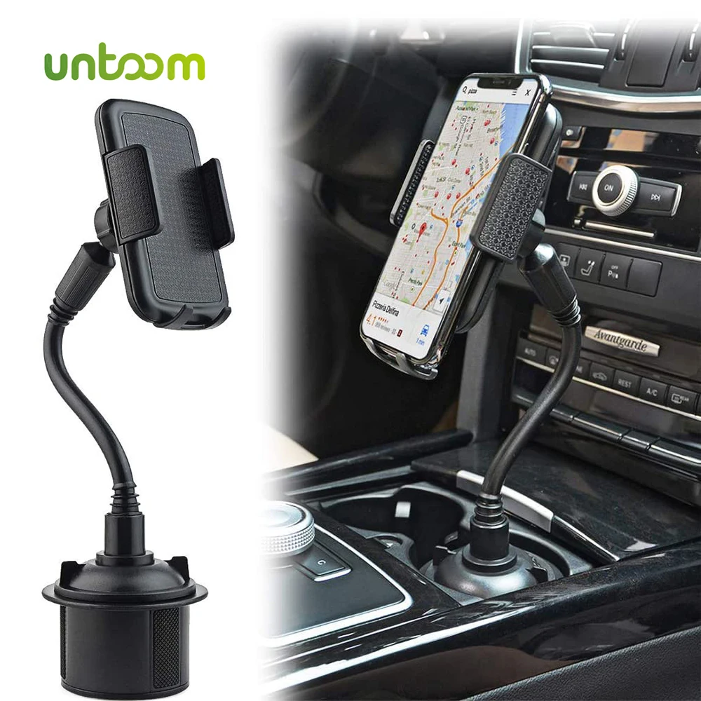 

Untoom Universal Car Cup Phone Holder Adjustable Gooseneck Car Cup Cell Phone Stand Mount for iPhone 12 11 Pro Max Samsung Redmi