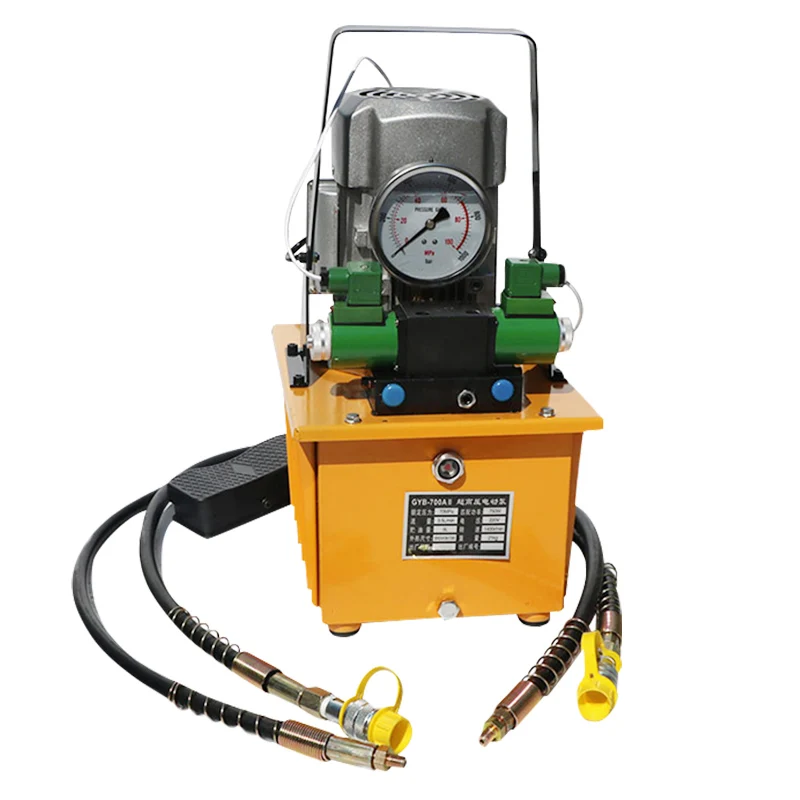 1.5KW 30L Double action Electric high pressure hydraulic pump with both hose assemblies