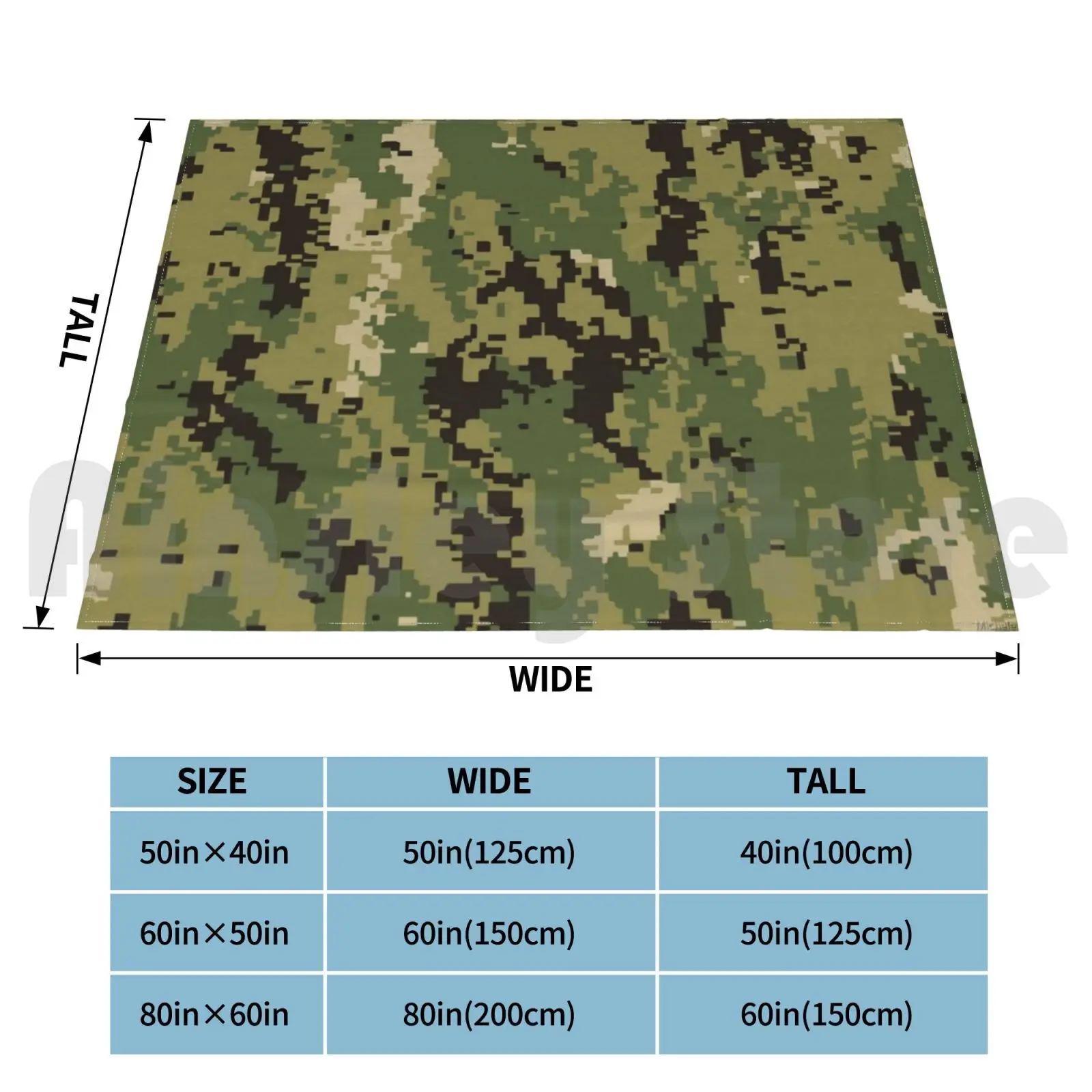 Aor2 Camo Blanket Fashion Custom Aor2 America Us Army American Camo Camouflage Aor Digital