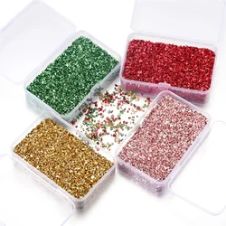 1 kutu 80g ezilmiş cam taşlar dolum epoksi reçine silikon kalıp düzensiz kırık taş DIY Nail Art epoksi el sanatları dolgu