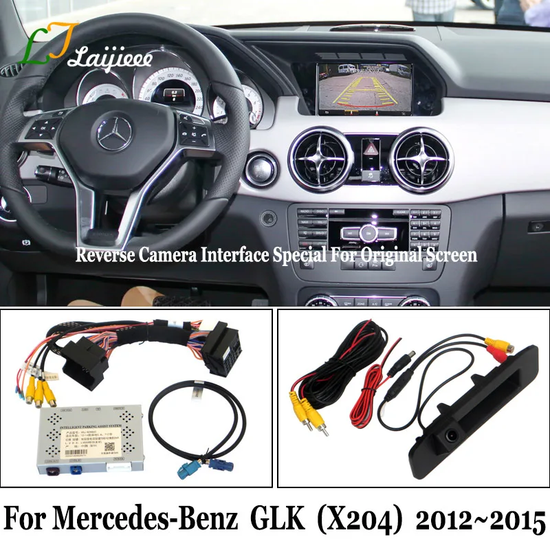 For Mercedes Benz GLK X204 2012~2015 HD Reverse camera kit / DIY Rear View Parking Camera Update OEM Screen No Need Programming