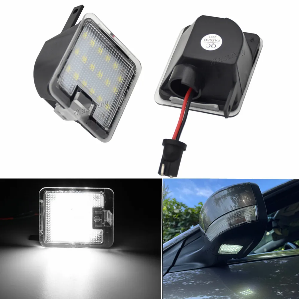 LED Under Side Mirror Puddle Light For Ford Focus MK3 Escape Kuga MK1 2 Mondeo MK4 5 Galaxy WA6 C-Max S-Max Car Courtesy Lamps