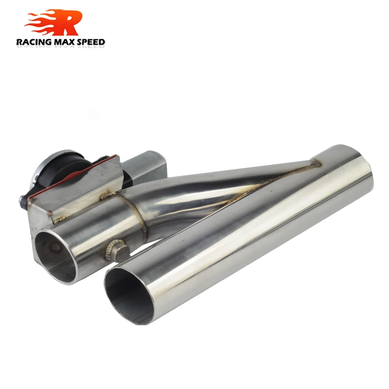 auto stainless Steel Y Pipe cutout 1 drag 2 Electric Exhaust cutout Down Pipe exhaust bypass valve remote button DYYR