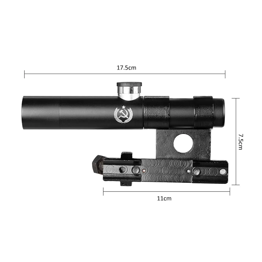 Imagem -03 - Mosin Nagant Escopo para Caça Rifle Tactical Optical Pcp Air Gun Airsoft Visão 3.5x Fortemente Riflesscope Riser Svt40 Luneta t Eagle