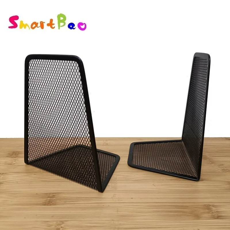 

Metal Mesh Bookend Iron Bookshelf Book End School Stationery Supplies Papeleria Sujetalibros