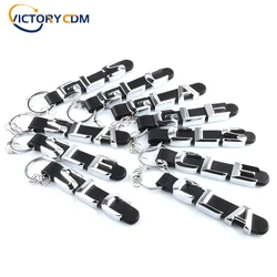 3D Metal Leather Keyring KeyChain For Mercedes Benz CLS SLC GLA GLC GLE GLS Key Chains Key Rings