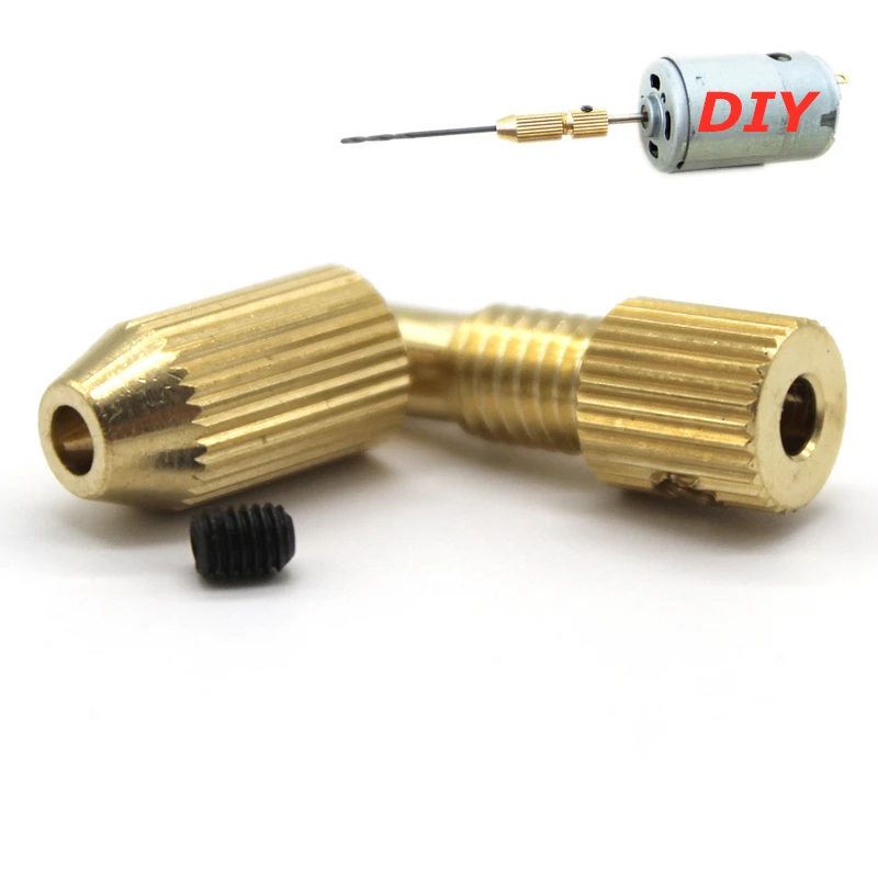 MINI Twist เจาะ Clamp DIY ขนาดเล็ก Chuck ทองแดงสำหรับ2/2 3/3 17Mm Shaft