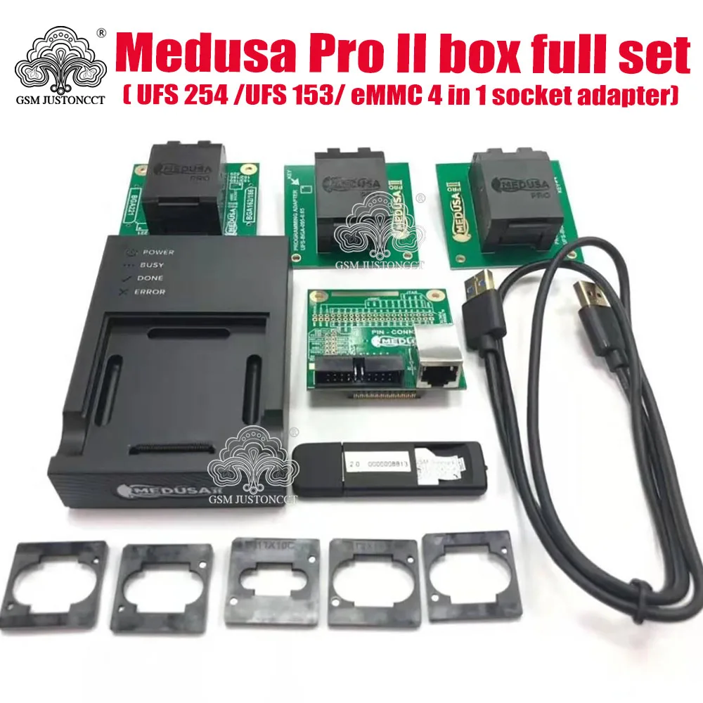 Medusa box Medusa Pro II box full set ( UFS 254 /UFS 153/ eMMC 4 in 1 socket adapter)