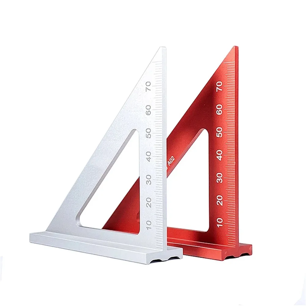 45/90 Graden Aluminium Hoge Precisie Driehoek Heerser Vierkante Layout Mijter Meten Schrijvende Heerser Houtbewerking Tool