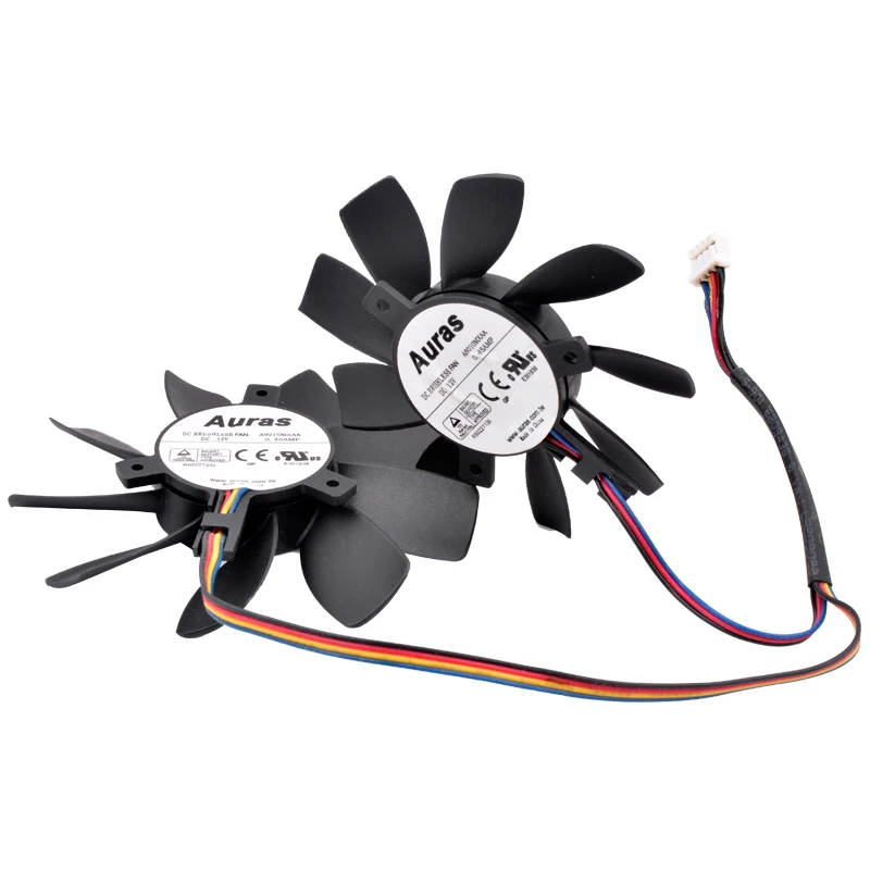 

A9215MXAA A8010MXAA diameter 85mm 75mm hole pitch 35mm 4-wire graphics card cooling dual fan