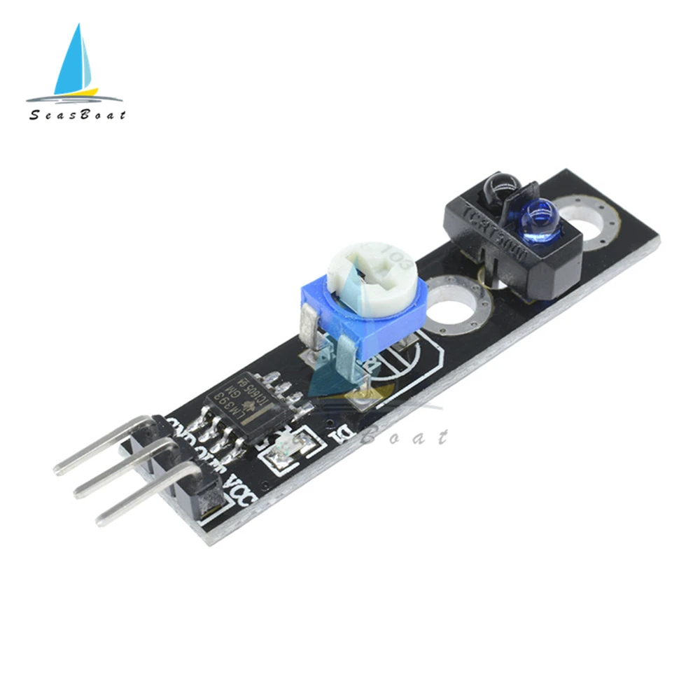 10PCS/lot IR Infrared Line Reflection Track Follower Sensor TCRT5000 Obstacle Avoidance For Arduino AVR ARM PIC DC 3.3V-5V