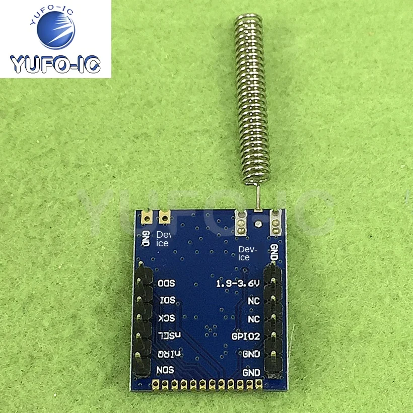 Free Ship 1PCS Si4432 Data Transmission Module (Spring-Loaded Antenna) Wireless Receiving And Dispatching Module Wireless Module