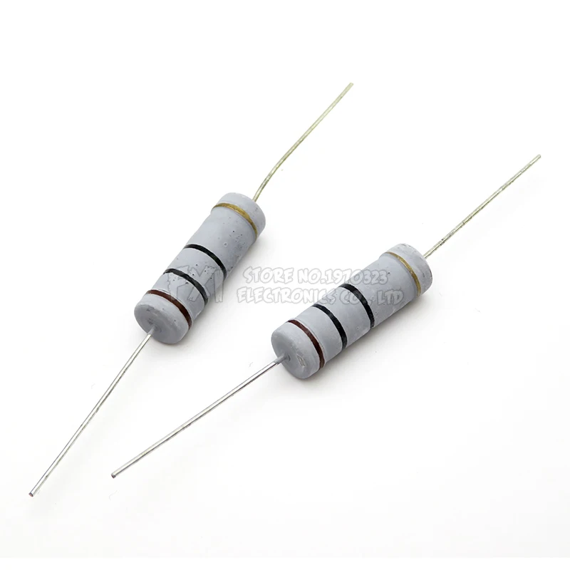 10pcs 5W Carbon Film resistor 5% 1R ~ 1M 2.2R 10R 22R 47R 51R 100R 150R 470R 1K 4.7K 10K 47K 1 2.2 10 22 47 51 100 150 470 Ohm