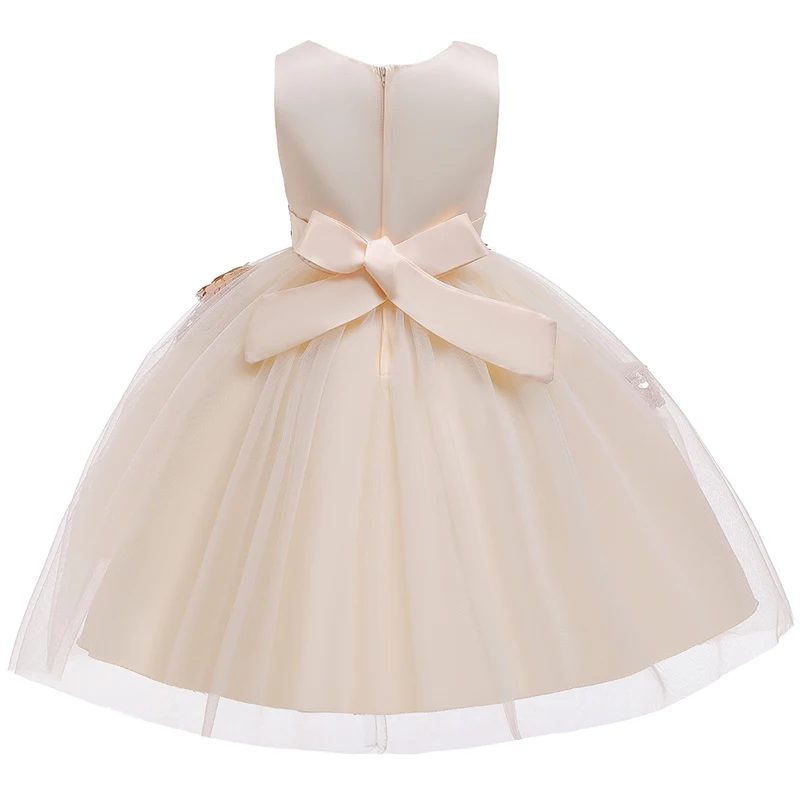 Summer Baby Girl Party Dress Elegant Kids Dresses For Girls Children Clothes Flower Princess Dress Wedding Evening Party Dress