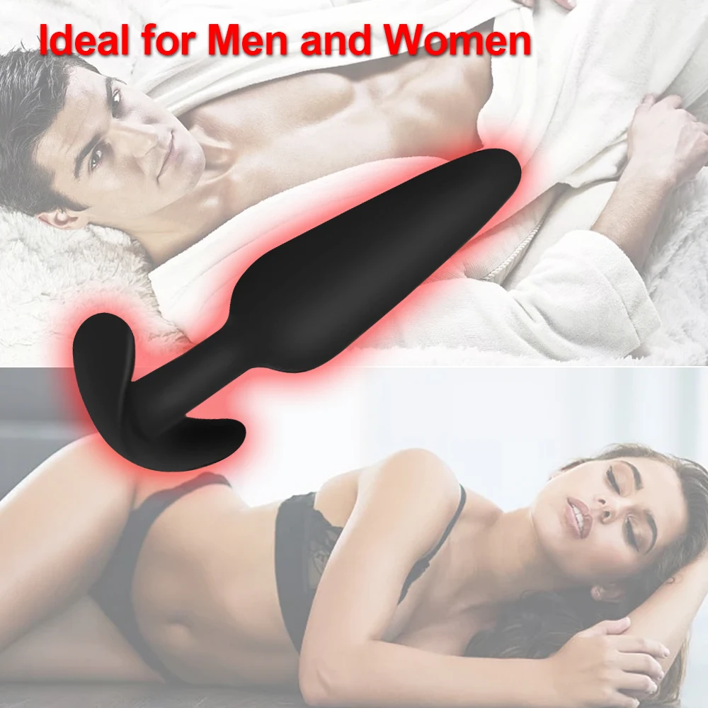 Soft Silicone Anal Plug Removable Butt Plug Stimulator Anal Sex Toys Prostate Massager Dildo Sex Toys Dults Anal for Couples