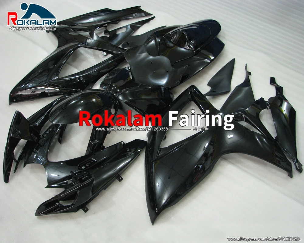 

Body Kits For Suzuki K6 GSXR600 GSXR750 2006 2007 GSX-R600 GSX-R750 06 07 Black Motorcycle ABS Fairing Kit (Injection Molding)