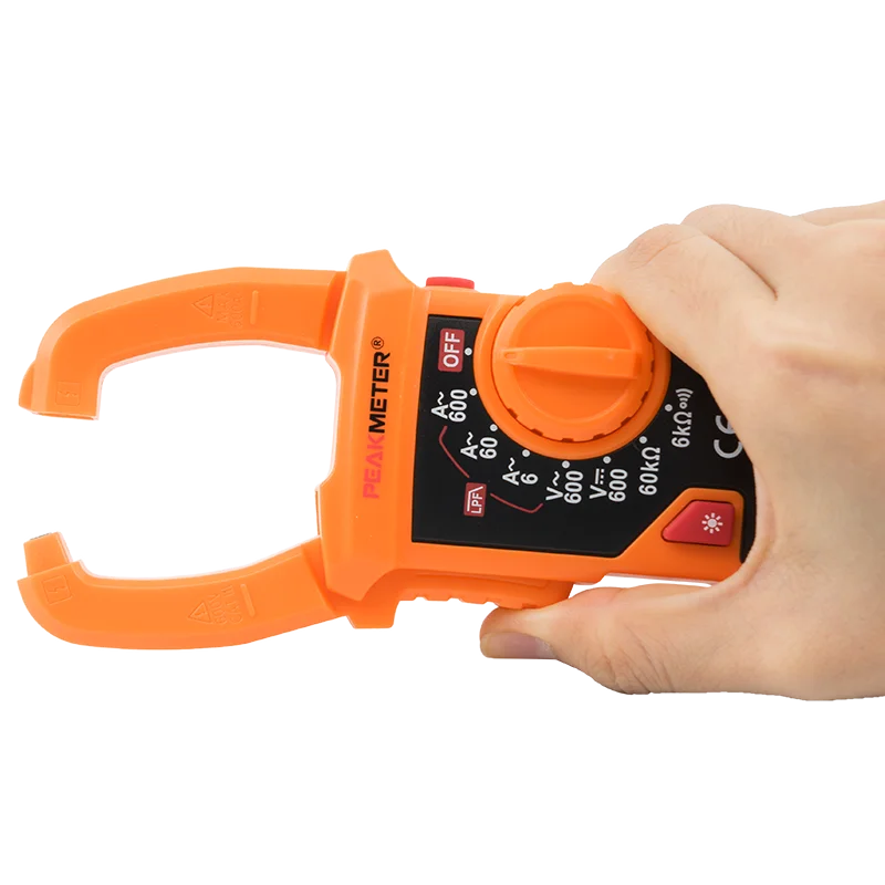 PEAKMETER ufficiale di vendita calda PM2018A portatile AC digital clamp meter gamma manuale per uso domestico con data hold retroilluminazione LPF