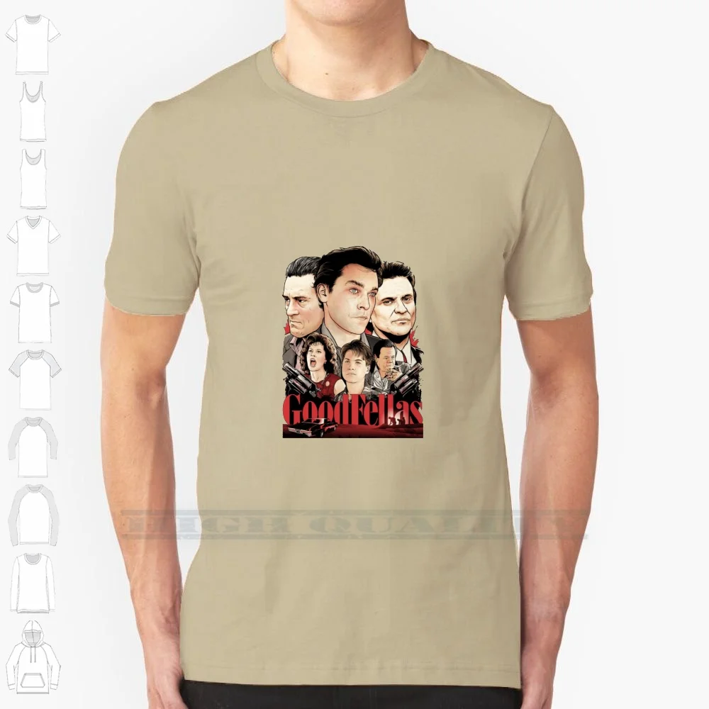 Godfella Fan Art Mafia Gangster Film 100% Cotton T Shirt Casino Game Gambling Gambler Mob Mafia Gangster Robert Deniro Joe