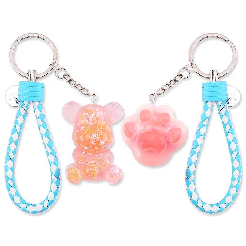 3D Animal Resin Molds Resin Casting Molds Epoxy Silicone Bear Molds for Resin Jewelry Craft DIY Keychain Making Home Decoration