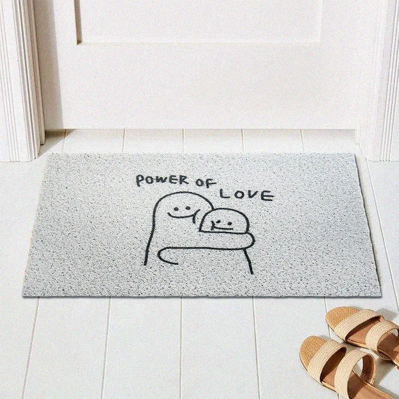 

Funny Welcome Hallway Door Mat Kitchen Bedroom Living Room Carpet PVC Non-slip Bath Mat Home Front Door Mat Indoor Entrance Rugs