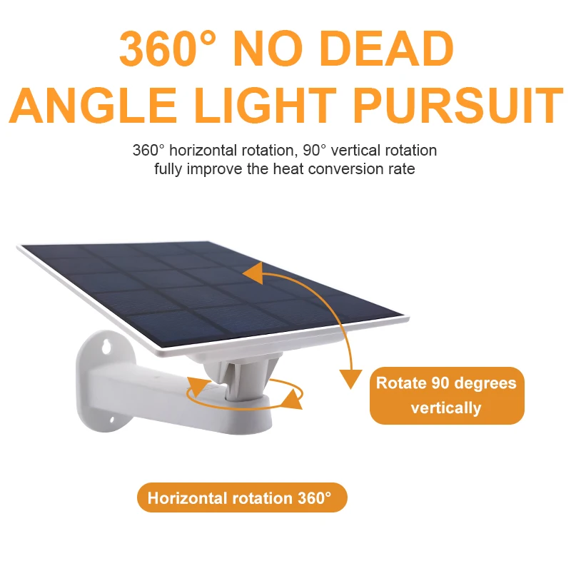 Waterproof Solar Panel for Security Camera Home Indoor Outdoor Battery Powered Camera 10ft Charging Cable Non-Stop Charging