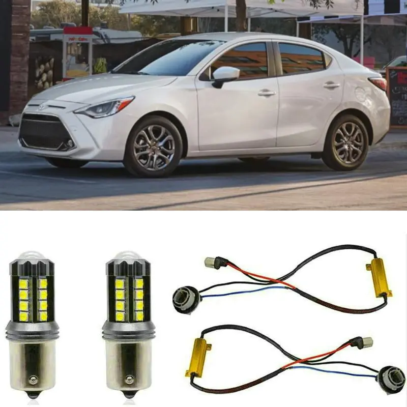 

Fog lamps For TOYOTA Yaris iA 2019 Stop lamp Reverse Back up bulb Front Rear Turn Signal error free 2pc