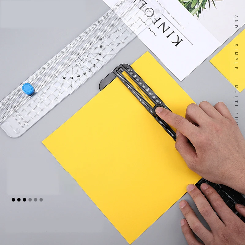 A4 Portable Paper Cutter Automatic Art Paper Cutter Sliding Suit Paper Cutter Creative Small Fan Photo Cutter Home Stationery