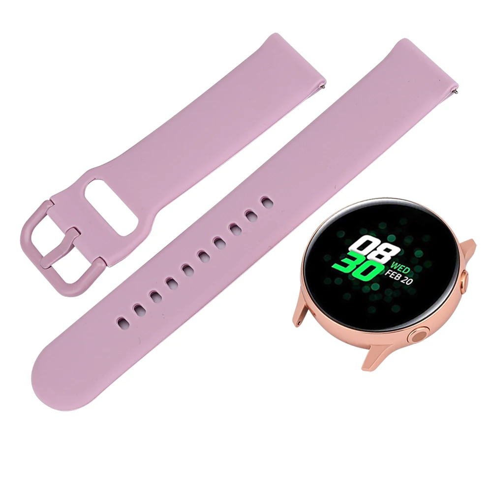 20Mm Dây Đeo Đồng Hồ Cho Samsung Galaxy Đồng Hồ Dây Silicon Dây Đeo Dành Cho Samsung Galaxy Samsung Galaxy Đồng Hồ Hoạt Động 2 Cho Garmin Vivoactive 3