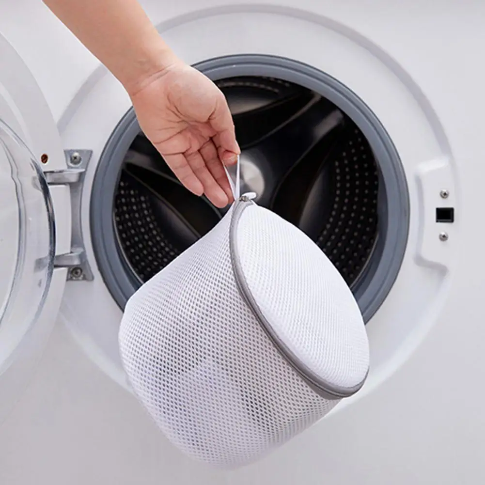 친환경 그리드 디자인 폴리에스터 세탁 가방, 세탁 메쉬 가방, 가정용 의류 보호 그물 세탁 가방