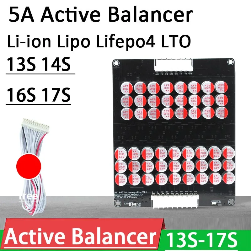 13S 14S 16S 17S Active Equalizer Balancer lithium battery pack Lifepo4 Li-Ion Battery Energy Transfer Board BMS balance Board