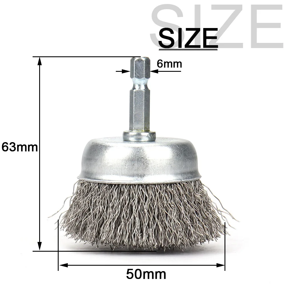 2in 50Mm Dây Thép Cọ Bàn Chải Kim Loại Rỉ Sét Loại Bỏ Bàn Chải Đánh Bóng Bàn Chải Dremel Rotary Máy Xay Công Cụ Điện Phụ Kiện