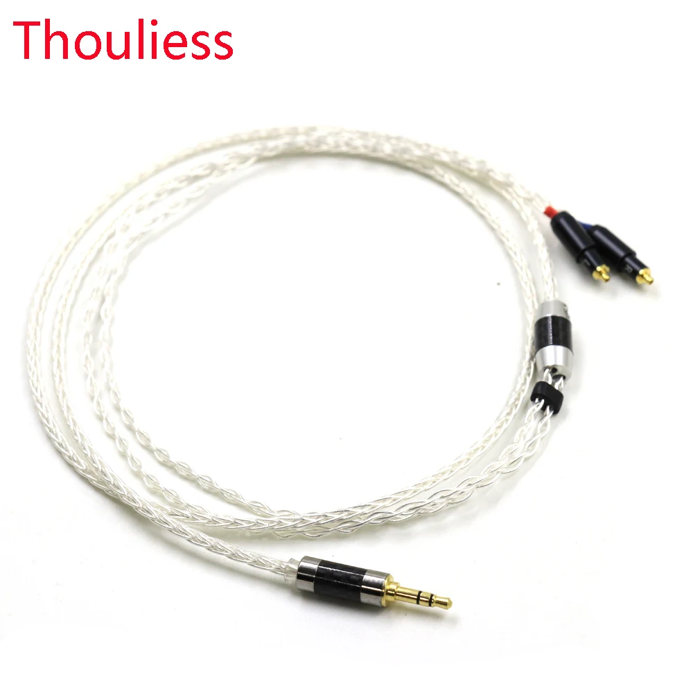 Thouliess Balanced Single Crystal Silver Headphone Upgrade Cable for SRH1540 SR0 SRH1840 SRH1440 Headphones