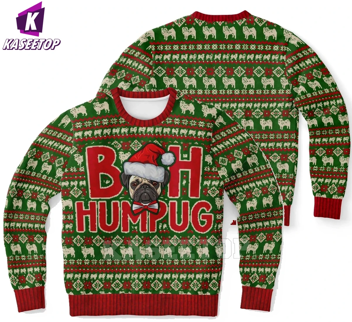 

Xmas Bah Humpug Jumper Merry Christmas Crewneck Pullover Sweatshirt 3D Print Men Women Casual Long Sleeve Outerwear Holiday