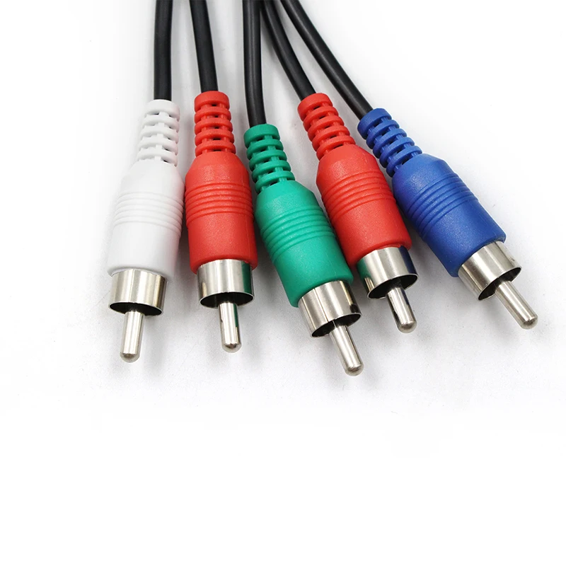 5 konwerter wideo-audio RCA Ypbpr na HDMI HDTV z zasilaczem (kabel USB DC)