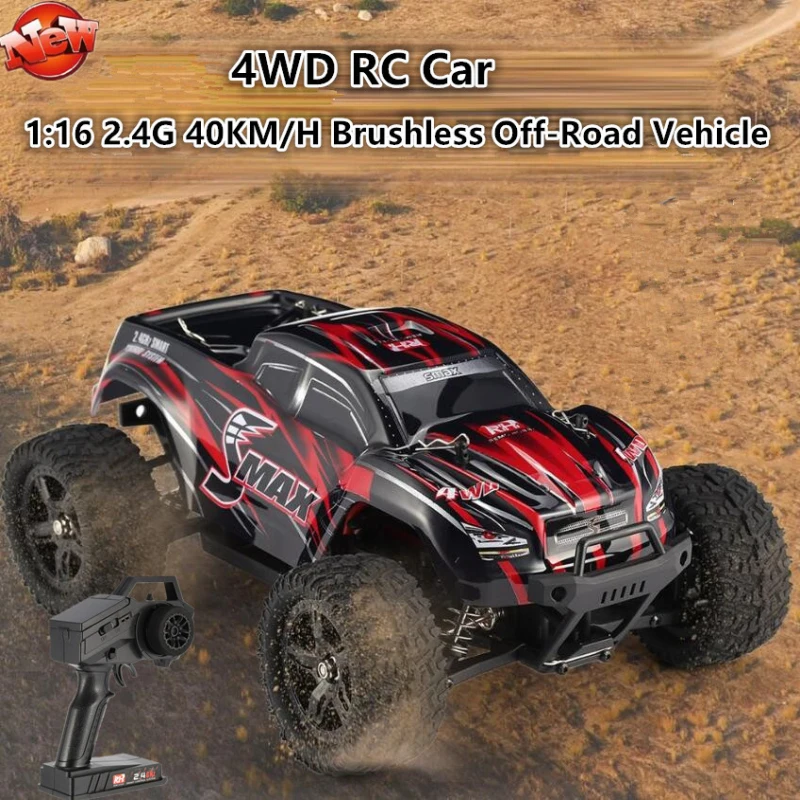 4WD Brushed  Drive Climbing Off-Road Remote Control Car RC 2.4G 1:16 40KM/H 100M High-Speed Racing Car Remote Control Kids Toys