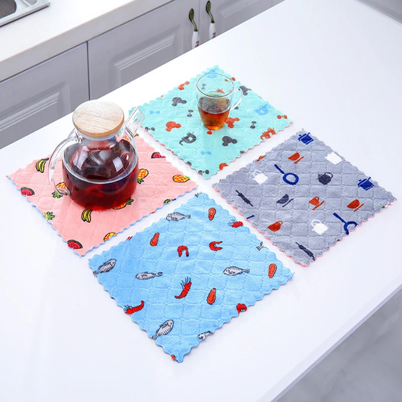 Dishcloth Microfiber Towel For Innovative Kitchen Utensils New 2022 Household Accessories Cleaning Tools Wipes Absorbent Rags