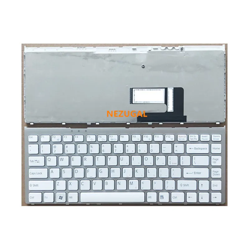 US Keyboard for Sony Vaio VGN-FW VGN FW Series with Silver Laptop keyboard