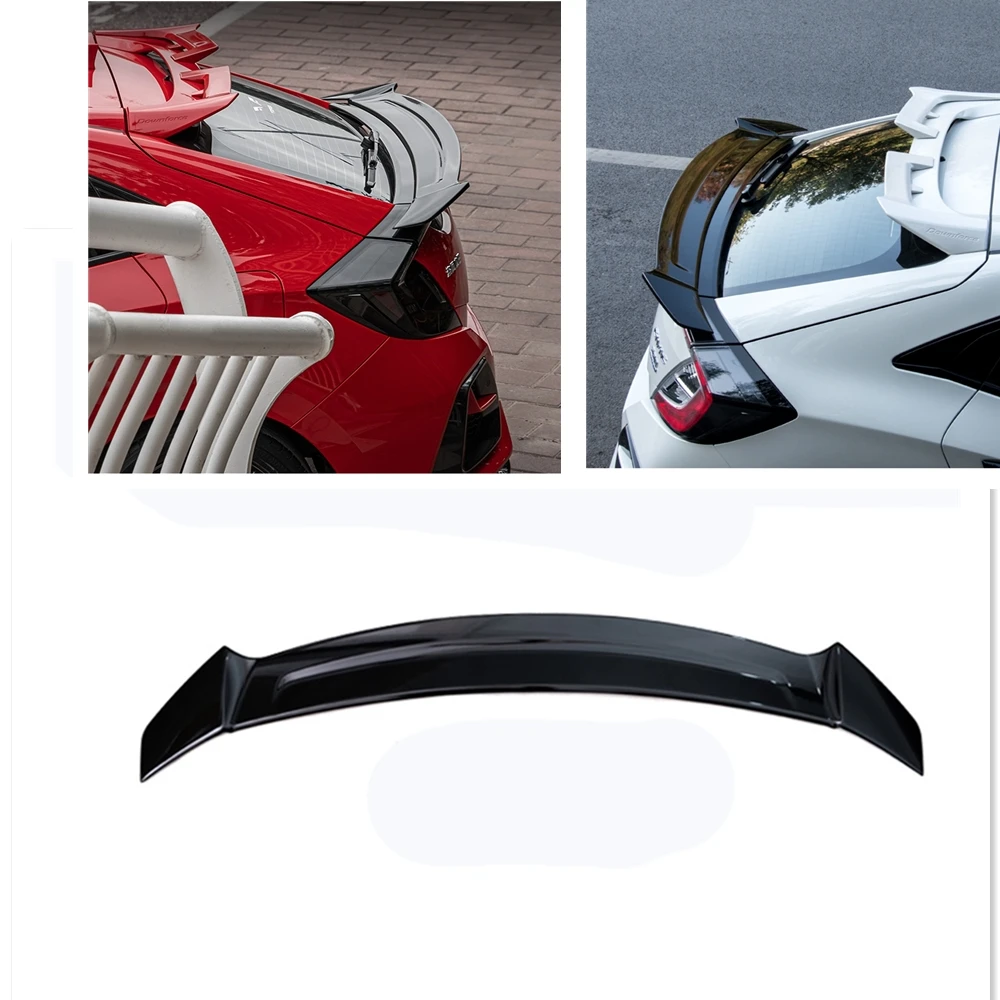 

YOFER Trunk Lid Rear Spoiler Wing For Honda Civic 10th FK4 FK7 FK8 5DR 2017-2021 Hatchback Gloss Black Decklid Tailgate Splitter