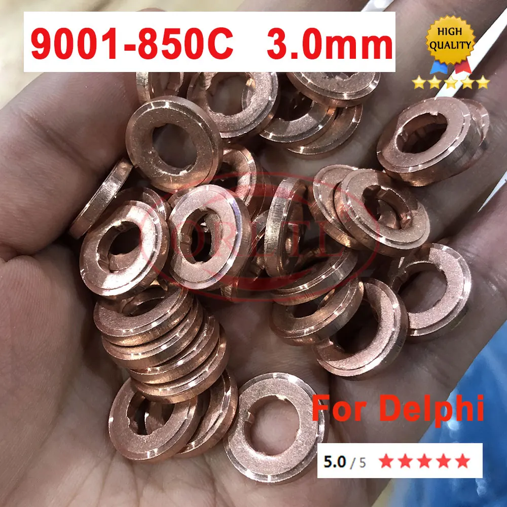 10 PCS packing 9001850C Common Rail Injector Nozzle Copper Washer 9001-850C and Injection Copper Ring 3mm Thickness 9001 850C