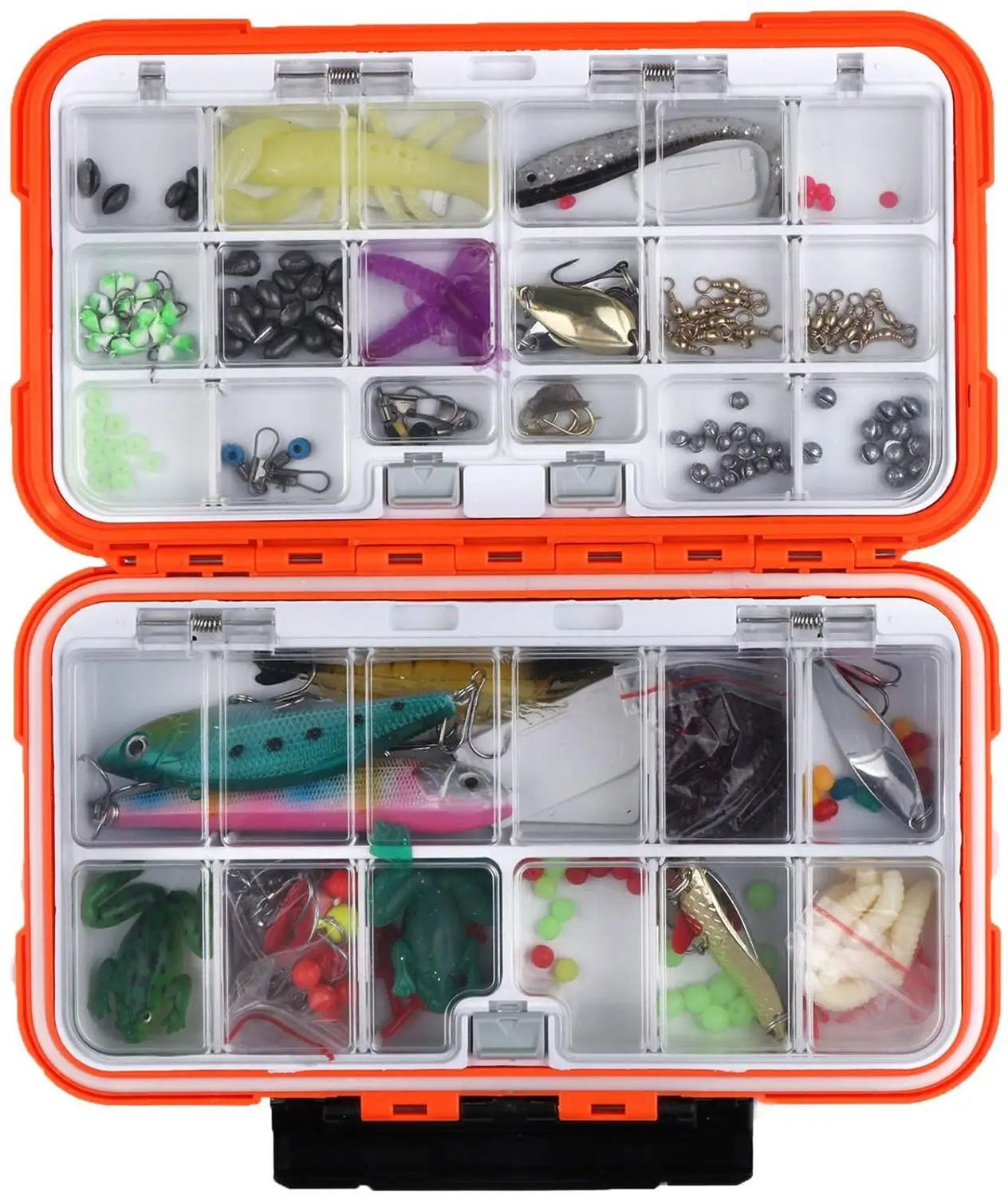 Goture Fishing Tackle Box Double Layer 30 Compartments Fishing Lure Bait Hook Box S/M/L Fly Fishing Storage Boxes Accessories image 6