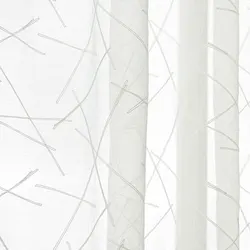 White Embroidery Tulle Window Curtains for Living room Geometry Sheer Curtains for Bedroom Voile Curtain Drapes Blind Finished