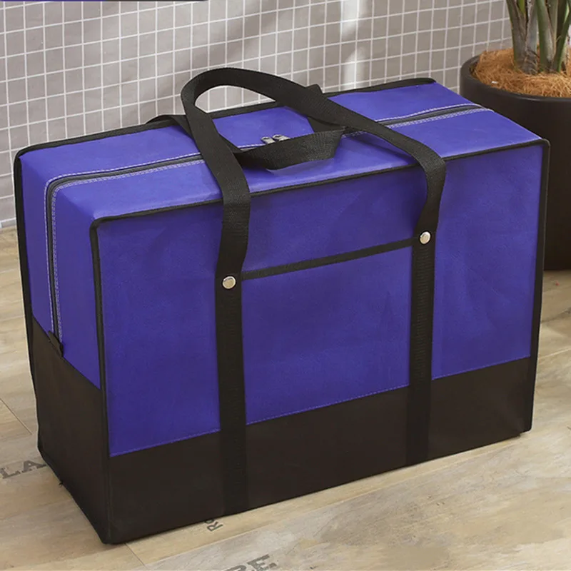 

Large Capacity Clothes Quilts Organizer Bag Thickened Non-woven Fabrics Clothing Storage Bag Home Moving Luggage Package Bag