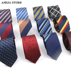 Cravate Classique à Rayures Silmantes pour Homme, Cadeau Original pour Bal, Accessoires 03/Wear, Craings.com, ixde Mariage, 65 Styles, 6cm