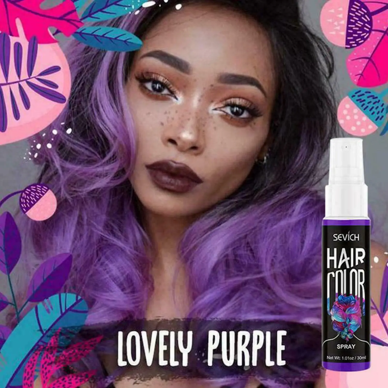 30ML Colorful Temporary Hair Color Spray Hair Dye Colour Wash Out Halloween Party Costume Hair Styling Accessories