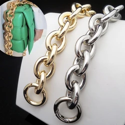 Metal Chain Bag Strap Handmade Bag Accessories Wallet Bag Straps Big O Ring Aluminium Chains Small Bag Round Clasp High Quality