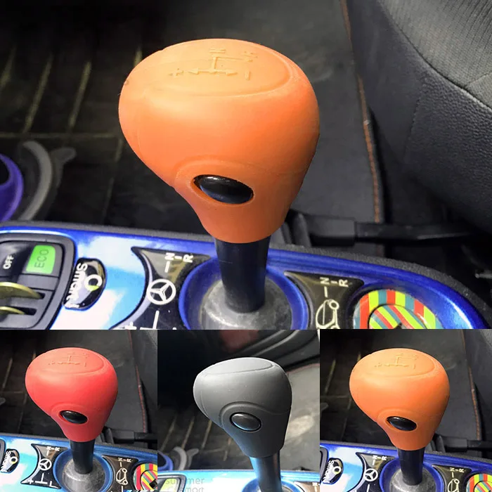 Silicone Gear Knob Cover Shift Glove For Benz Smart Fortwo Forfour 2009-2014 Skin Stick Sleeve Protective Case Car Styling
